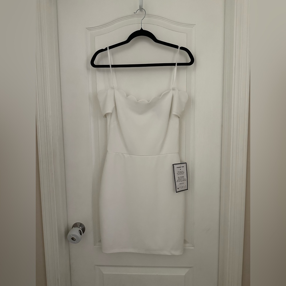 White off the shoulder dress